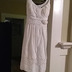 White cotton summer dress